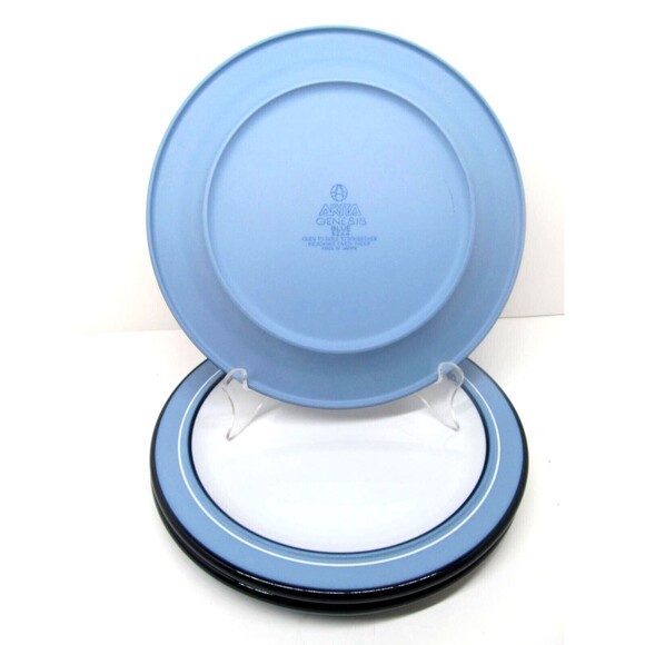 Arita Genesis Blue 8 5/8" Salad Plates Bundle of 3 - Picture 4 of 8